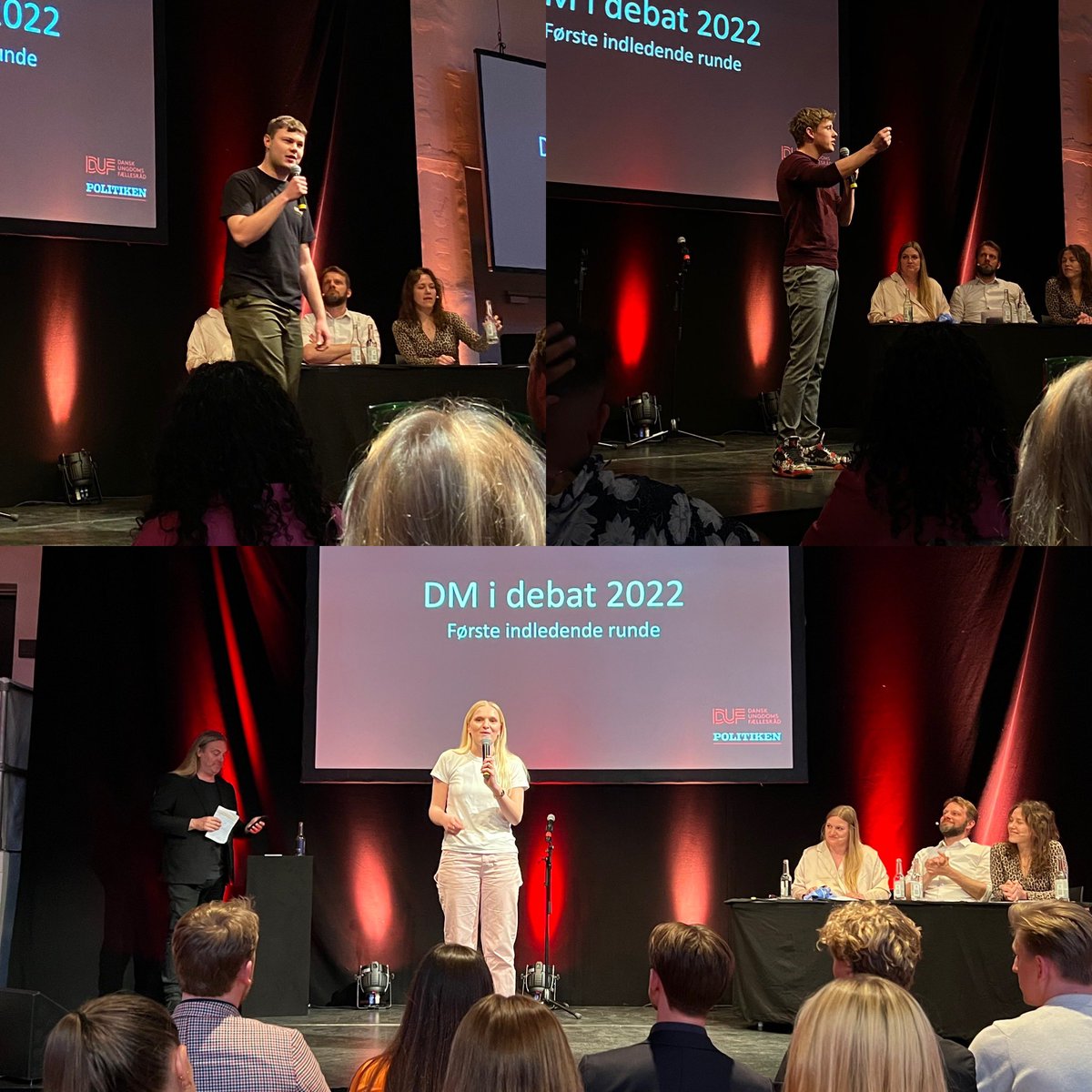 DSU_1920's tweet photo. Tre modige DSU'ere – Jakob Bonde, Chili Preisler-Andersen og Rasmus Kemp fra Metal Ungdom – deltager i dette års DM i debat, som arrangeres af @Politiken og @danskungdom. De ligger alle tre i toppen efter brandtalerne om "min generations vigtigste kamp" 💪🏼 #dkpol #DMidebat https://t.co/V0zKTVa7G7
