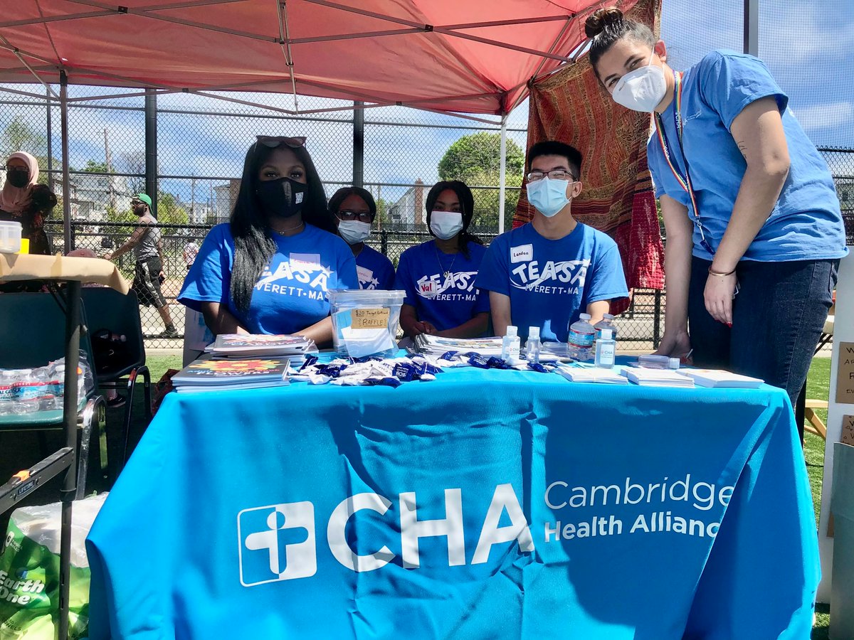Last weekend, participants from CHA Community Health Improvement's Youth Initiatives, <a href="/TEASAeverett/">TEASA</a>, braved the heat to volunteer at the Everett Cultural Council's Pop-Up Picnic. They distributed wellness kits and promoted the services at the Everett Teen Health Center.