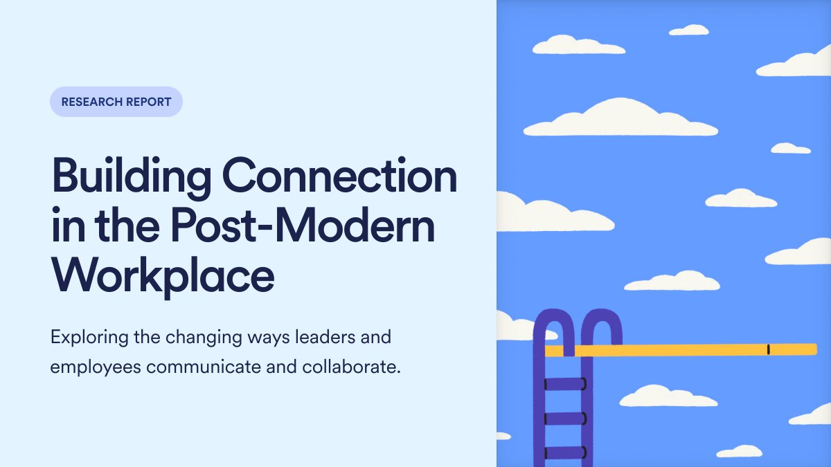 Loom’s research report on building connection in the post-modern workplace is here!

We surveyed over 3,000 employees and leaders to examine the behaviors and attitudes surrounding digital communication in the workplace.

📖 Download your free copy today: loom.com/reports/rethin…