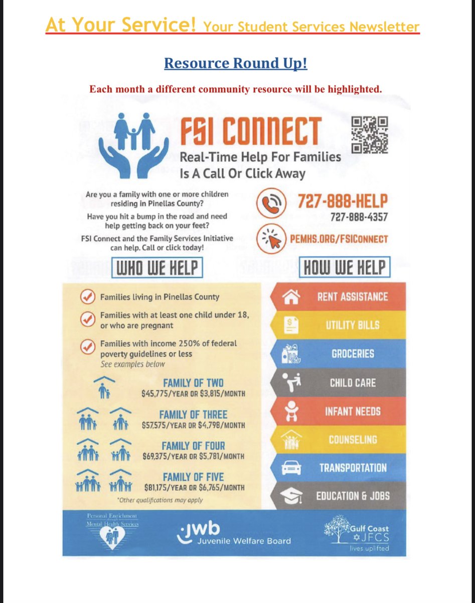 Parent and Student resources