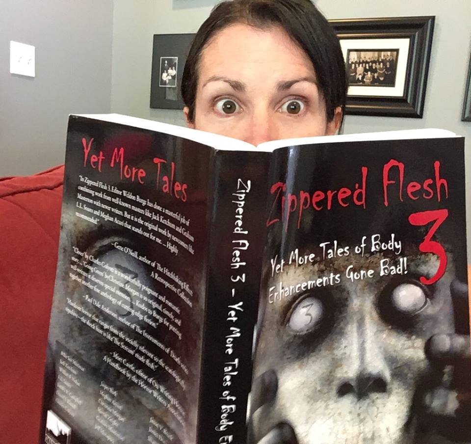Smart_Rhino's tweet photo. Meghan Arcuri is terrified by the horror stories in ZIPPERED FLESH 3 (even though she's one of the writers included in the anthology).

Check out the ZIPPERED FLESH trilogy. If you're into body horror, this is your first stop!

https://t.co/Vz4NEkqiAm

#bodyhorror #horrorfiction https://t.co/3PU7iFsTfu