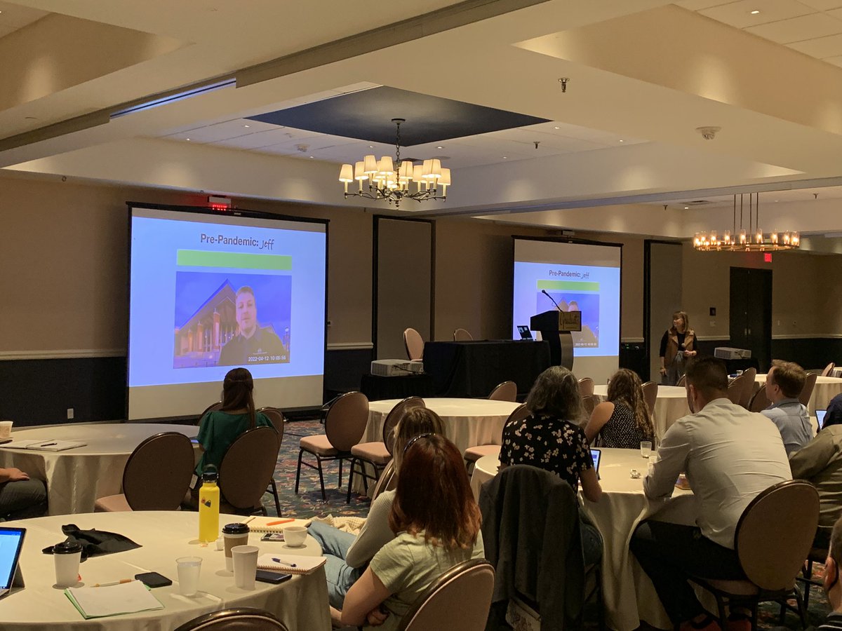 IAVMRegion6's tweet photo. What an absolutely AMAZING keynote on mental health for venue managers from Dr. Margaret Rutherford this morning! #IAVMRegion6 conference attendees are so grateful for her time today and the support of @StageRightCorp that made this session possible 👏 #BlazeYourTrail https://t.co/a0OR7gj9ii