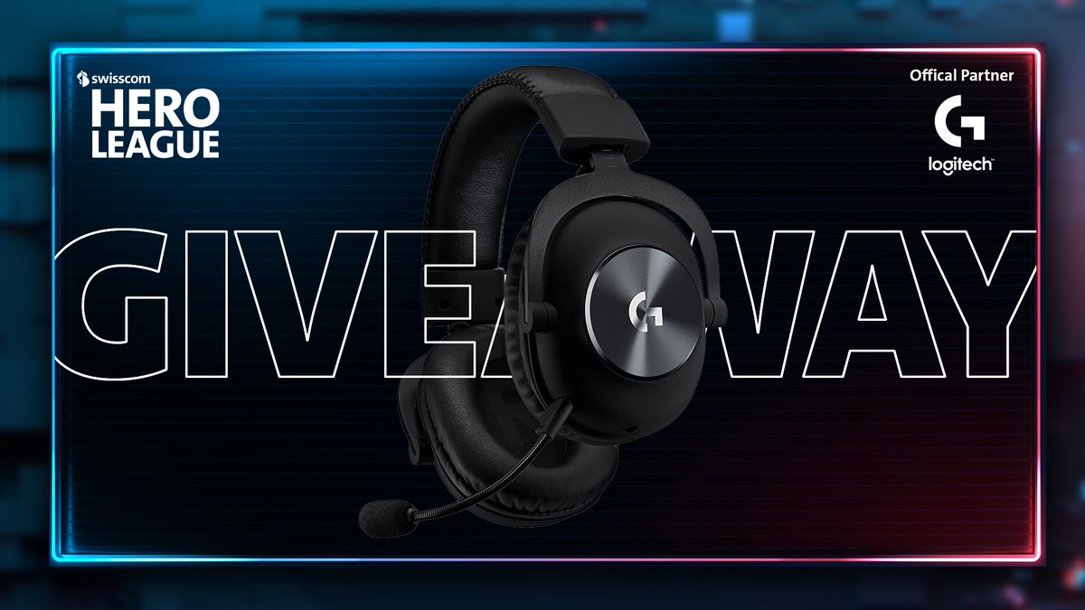 🎁 #SwisscomHeroLeague GIVEAWAY 🎁

We’re giving away this Logitech Pro X Wireless LIGHTSPEED Gaming Headset from our partner <a href="/LogitechGDE/">Logitech G DE 🇩🇪 🇦🇹 🇨🇭</a> to one of our lucky community members! 🎧​
 
❤️ Like
🔔 Follow
🔄️Retweet
 
Let’s celebrate the coming finals with a bit of luck! 🍀