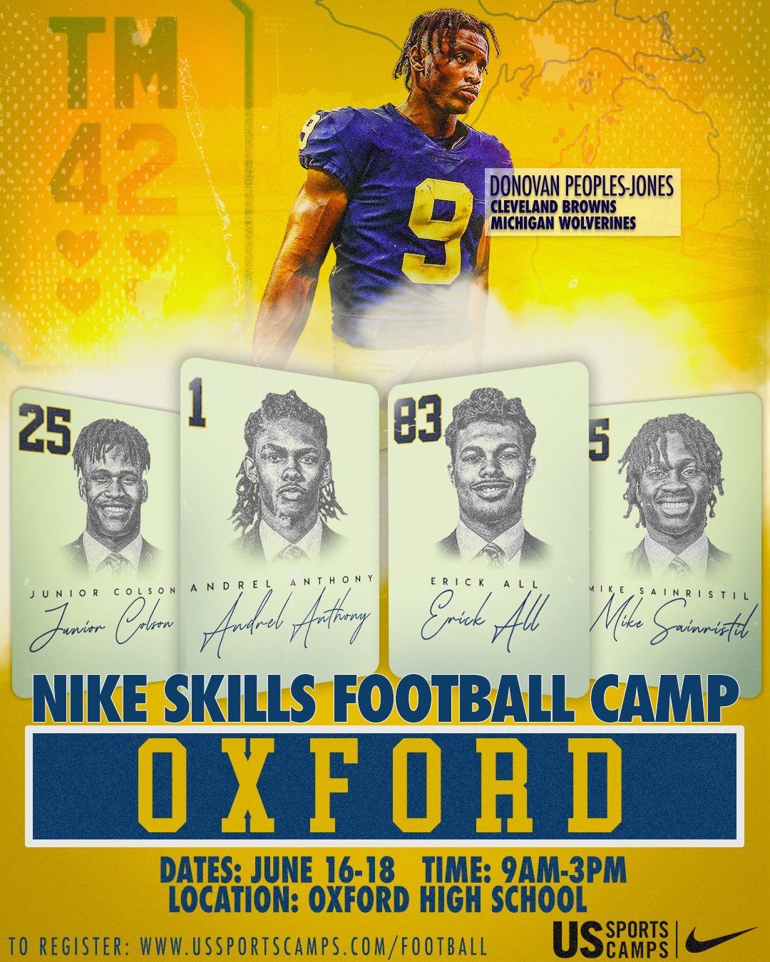 The D Zone on Twitter "Nike is hosting a football camp at Oxford HS