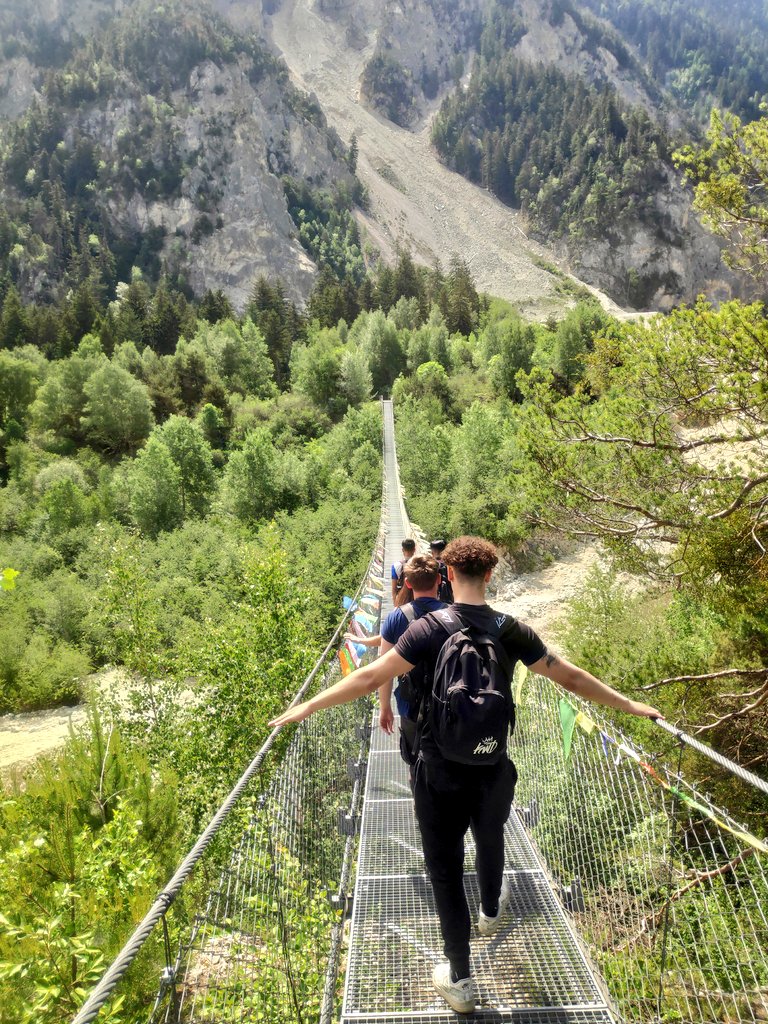 adbygrave's tweet photo. Day 4 in the Swiss Alps. A visit to the bridge over the Illgraben, then down into the Pfynwald forest. #geography https://t.co/j3Er7XkaEV