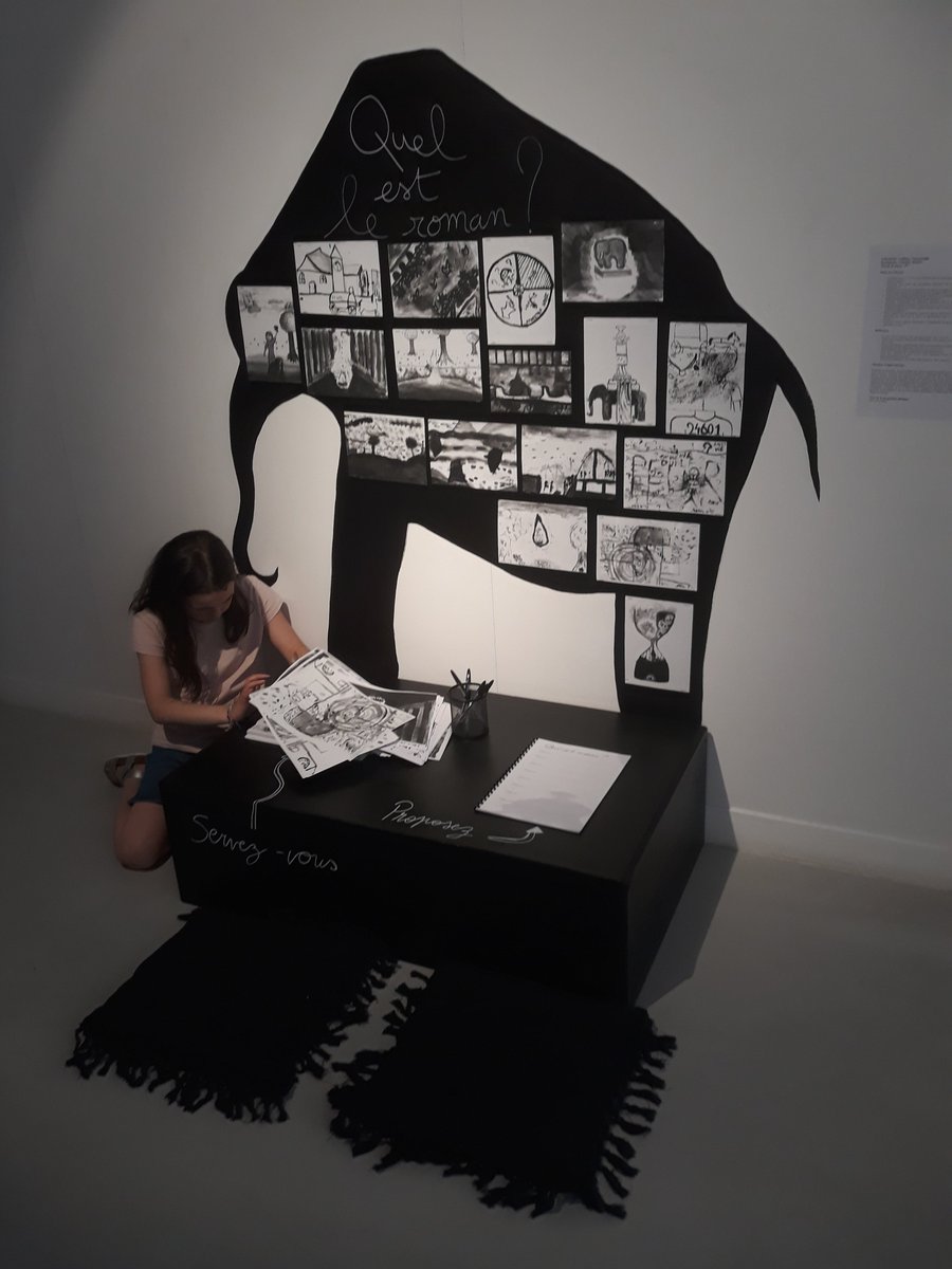 Réalisations  des  408  à la Fondation écureuil "A vrai dire": présenter une œuvre sans la montrer. Travail sur la relation d'un texte littéraire à une production picturale et façon dont les spectateurs peuvent interagir 👏<a href="/DAACToulouse/">DAAC Toulouse</a> <a href="/MostafaFourar/">Mostafa Fourar</a> <a href="/AymericMeiss/">Aymeric Meiss</a> <a href="/dasen_sieye/">Mathieu Sieye</a>