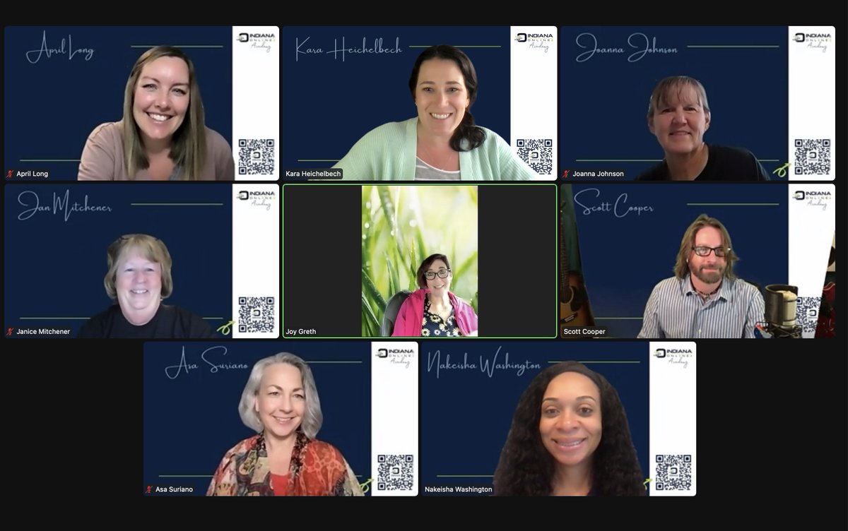 Our Academy Director and her wonderful teachers held their last meeting of the 2021-22 school year. These teachers touched the lives of 681 students across Indiana. We are so proud of this amazing team and their dedication to their students! indianaonline.org/academy/