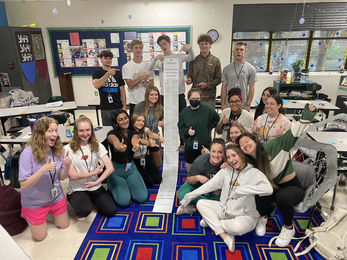 MrsJacksonDFHS's tweet photo. These two classes of #APLit ⁦@dutchforkhigh⁩ did everything on this long list of assignments. They’ve read, written, discussed, and listened, but most of all, they’ve grown. #proudteacher https://t.co/Xn3xeiSU0T