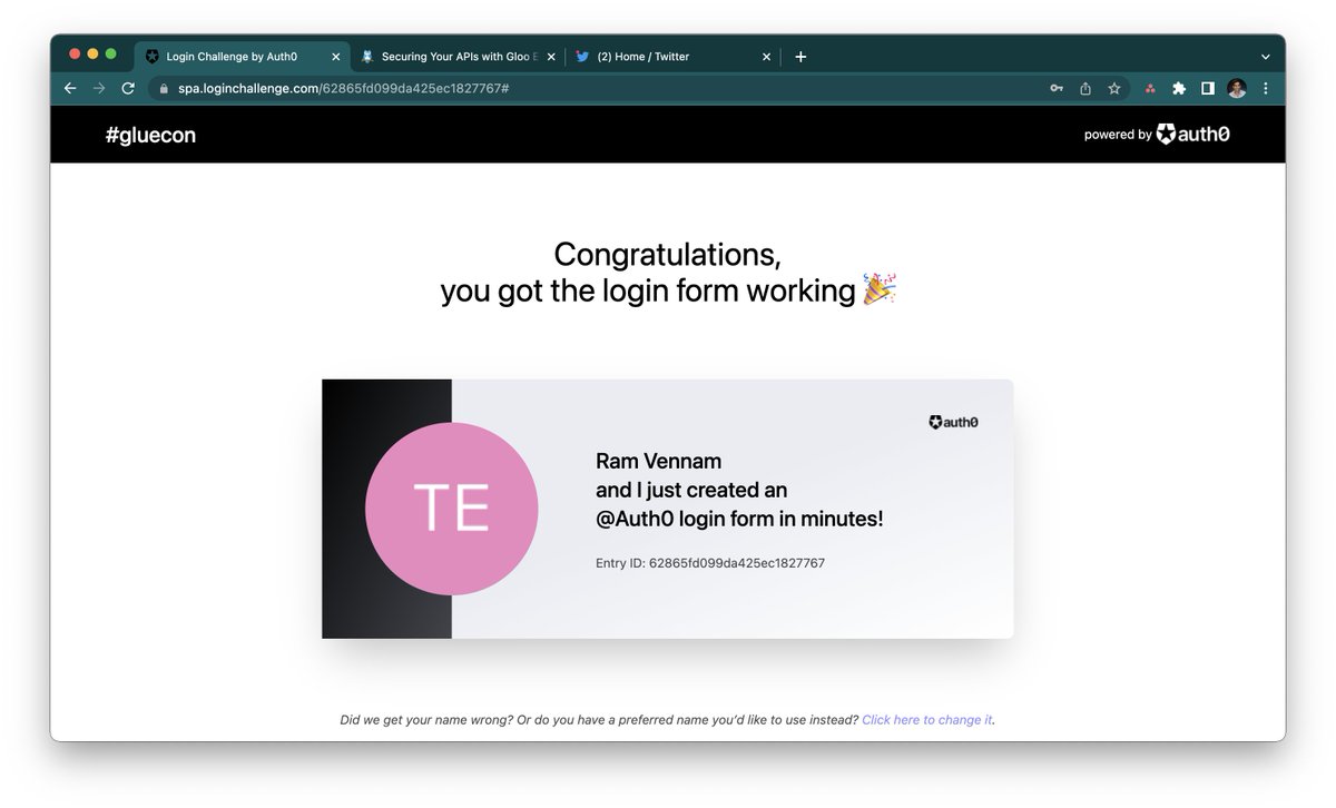 I can see why @auth0 is one of the most popular OIDC providers among our @soloio_inc user base...they really do make it easy to add authentication flows. solo.io/blog/securing-… #gluecon #Auth0LoginChallenge