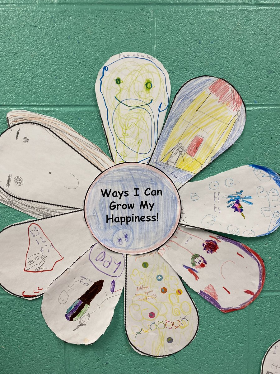 Boxwood_PS's tweet photo. Mrs. Riley’s Kindergarten Health class brainstormed ways they can grow their happiness to make these awesome flowers! #growyourown @YRDSB https://t.co/jUdd34ObO3