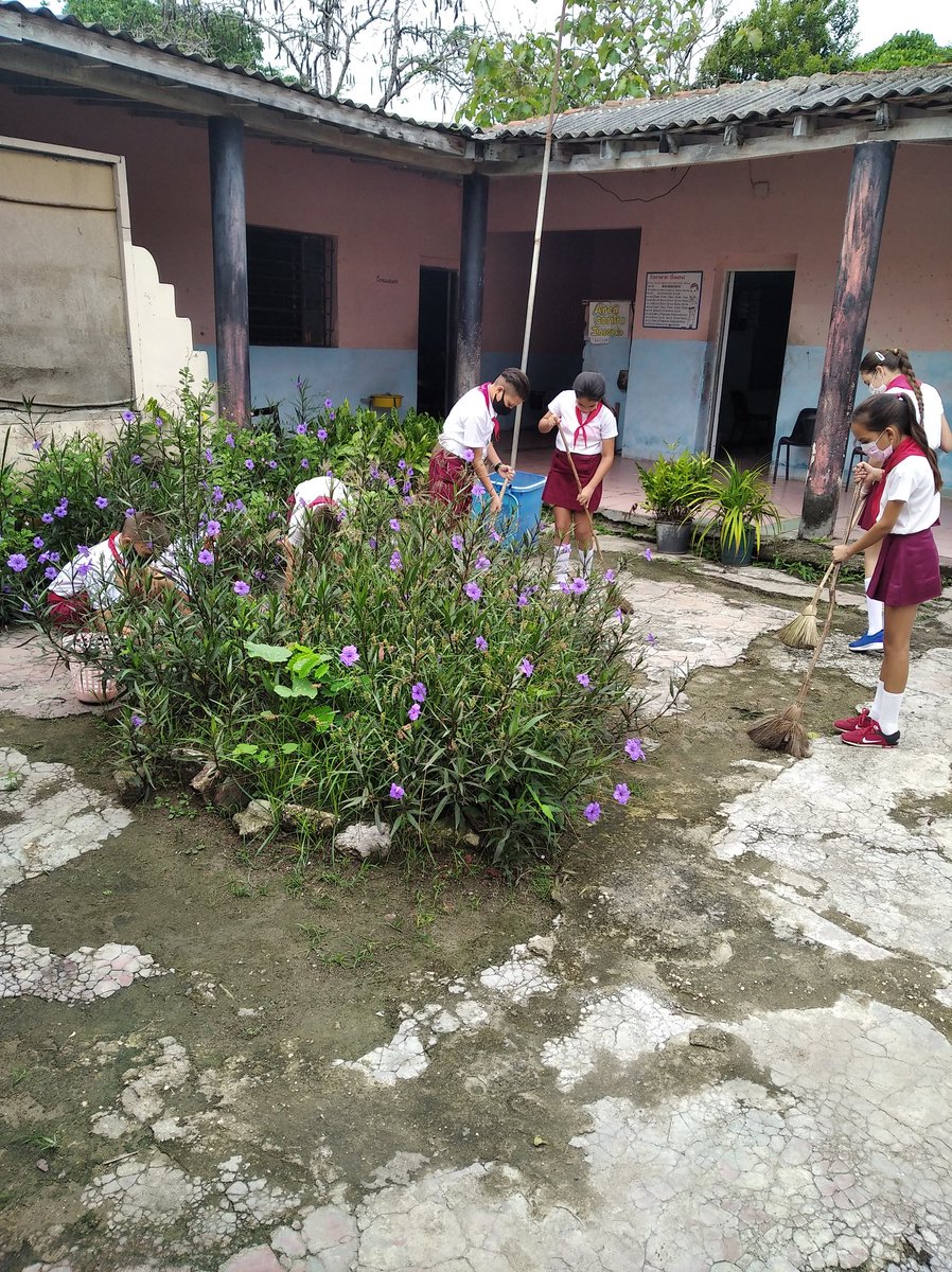 BoschTroadio's tweet photo. Actividades de limpieza e higienizacion en la jornada del meteoro
#SomosCuba 
#SomosContinuidad 
#EducaJM https://t.co/XffMVS07Ls