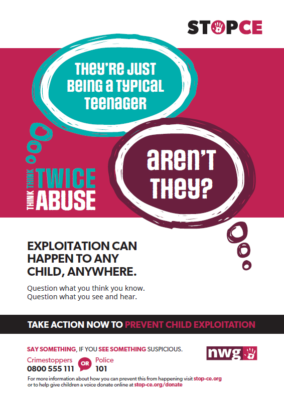 BirminghamLSCP's tweet photo. Exploitation can happen to any child, anywhere.
- Question what you think you know.
- Question what you see and hear.
#SaySomethingIfYouSeeSomething #ThinkTwiceThinkAbuse
@NatWorGroup @penny_thompson @BirminghamEdu https://t.co/N7fqYqpaSR