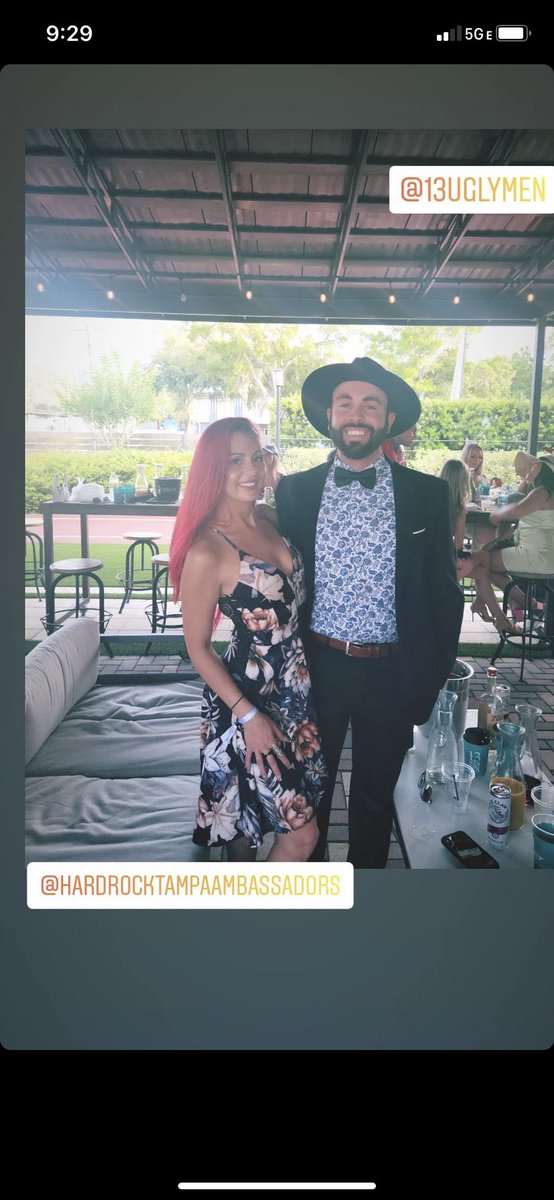 Now that I’m back on Twitter let’s do a quick throwback to the Kentucky derby party hosted by <a href="/13ugly/">13 Ugly Men</a> men … We clean up well if I do say so myself 🐎 <a href="/SHRTAmbassadors/">Hard Rock Tampa Ambassadors</a> …Thanks for the tickets <a href="/DarienShirley/">Darien 👑</a> <a href="/Saracoulter23/">Sara Coulter</a> 🤘🏻