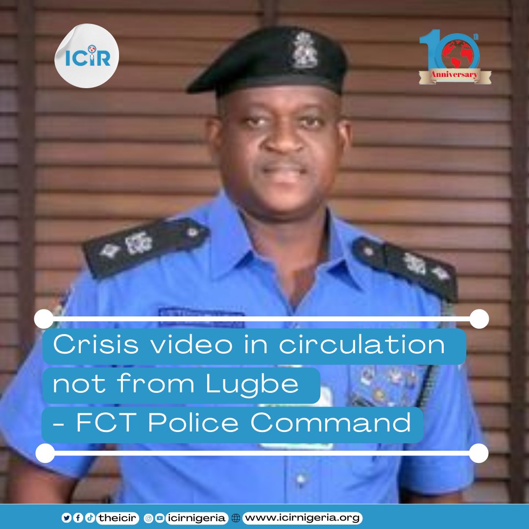 TheICIR's tweet photo. THE Nigeria Police says reports of civil disturbance in the Lugbe axis of the Federal Capital Territory (FCT) are untrue.
Read the full report here: https://t.co/ukJ3fUGpP1
#icir #theicir #lugbe #fct #fctpolicecommand #abuja https://t.co/ZqxaQNmaJ9