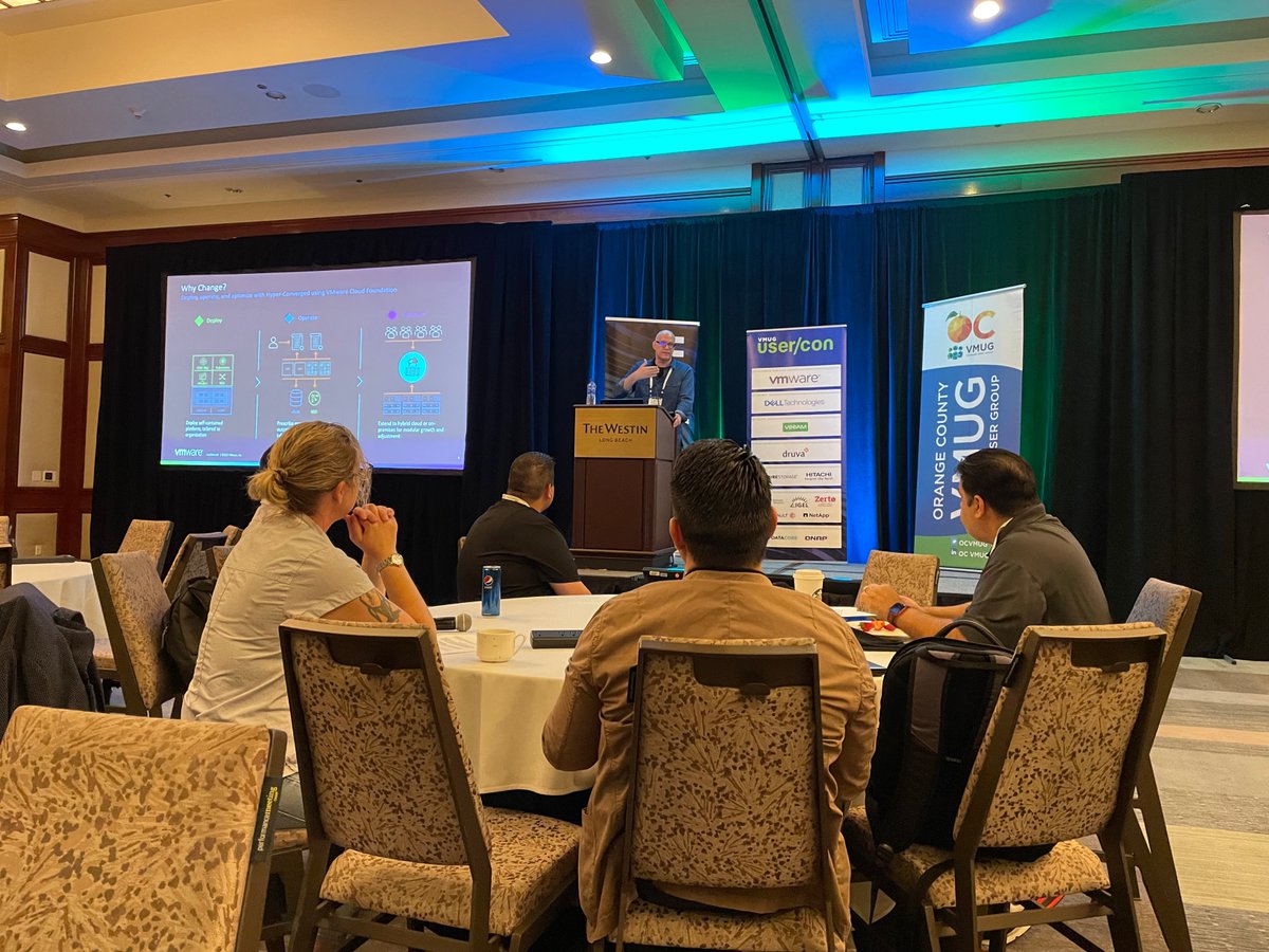 Kicking off the #SoCalVMUG UserCon strong this morning with a great crowd for the keynote session with Marc Fleischmann!
