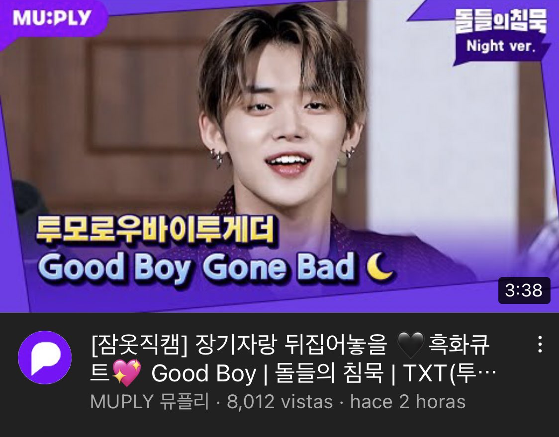 workxtogether's tweet image. 📺| Good boy gone bad en “silence of the idol” vayan a verlo y no olviden dejar su like y comentarios~ 

🔗 youtu.be/3BMPdNheOho

@TXT_bighit @TXT_members #TOMORROW_X_TOGETHER #GOOD_BOY_GONE_BAD