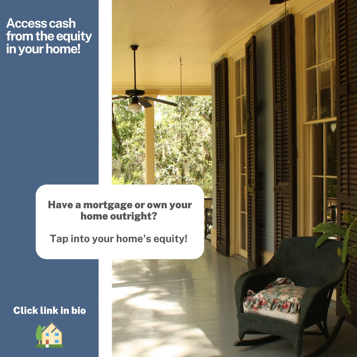 Lend_Plus's tweet image. If you own your home free and clear you can still get access to your home's equity without having to sell! LendPlus makes it quick and hassle-free. Click the link in our profile to get started today!