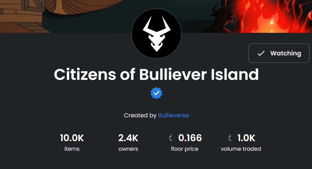 #COBI_News:

🚀 <a href="/bullieverse/">Bullieverse</a> reached 1k ETH Total Volume traded in OpenSea

🟢+30 Bulls purchased in the las 24 hours
🟢Around 100 Bulls purchased in the last 3 days
🐻 Bear Hunt in 8 days ⚔
#P2E  #NFTGame