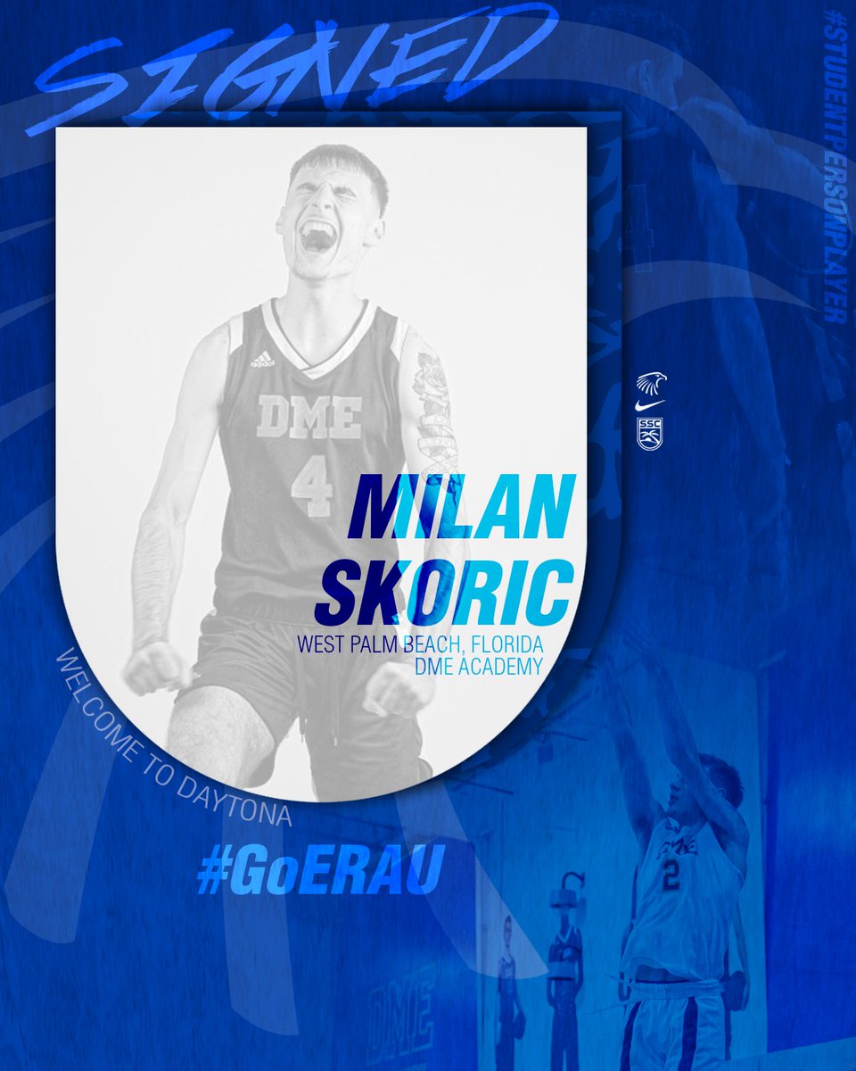 Embry-Riddle Men's Basketball (@eraumbasketball) on Twitter photo One of the best shooters in the country, <a href="/MilanSkoric5/">Milan Skoric</a> is set to be one of the next great shooters for the Blue and Gold. We’re very happy he’s an Eagle! #GoERAU One of the best shooters in the country, <a href="/MilanSkoric5/">Milan Skoric</a> is set to be one of the next great shooters for the Blue and Gold. We’re very happy he’s an Eagle! #GoERAU