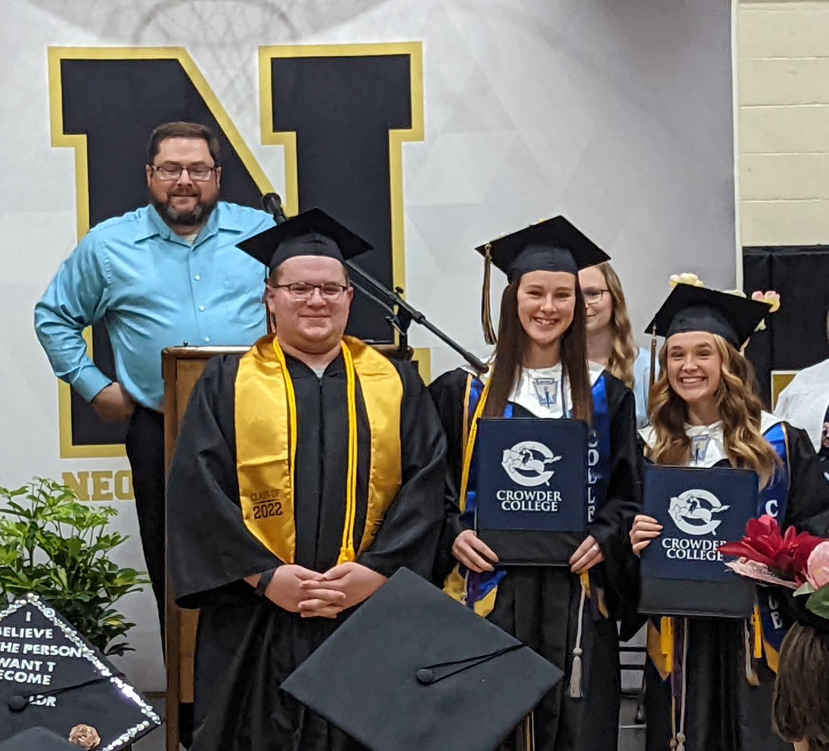 🎓NHS Senior Awards 2022🎓
Recognition of Associates Degree Recipients, Noah Austin, Lydia Chapman, Timothy Rousseau &amp; Libbie Yost! Congratulations, Graduates!  
#NHSSeniors2022
