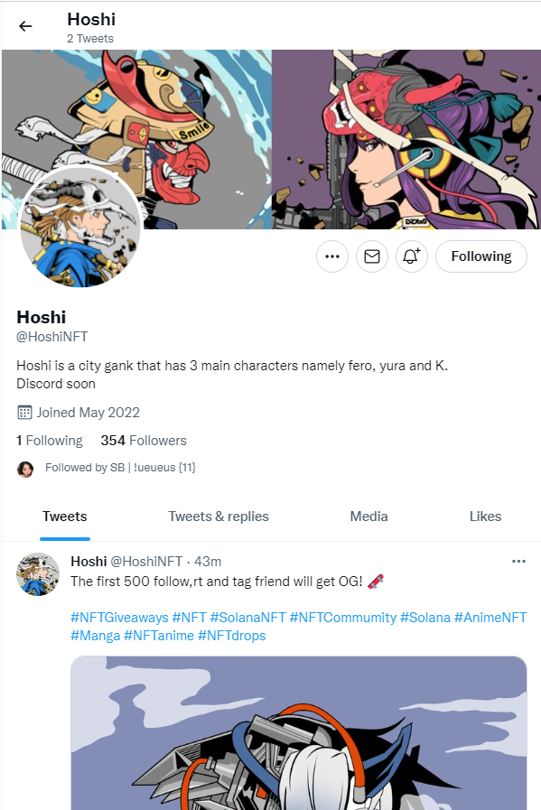 chaseNFTs_'s tweet photo. @HoshiNFT lezgooo @GvryVllrsa @BlepBlep09 @KrabbyPat13 https://t.co/THAftzf7LP