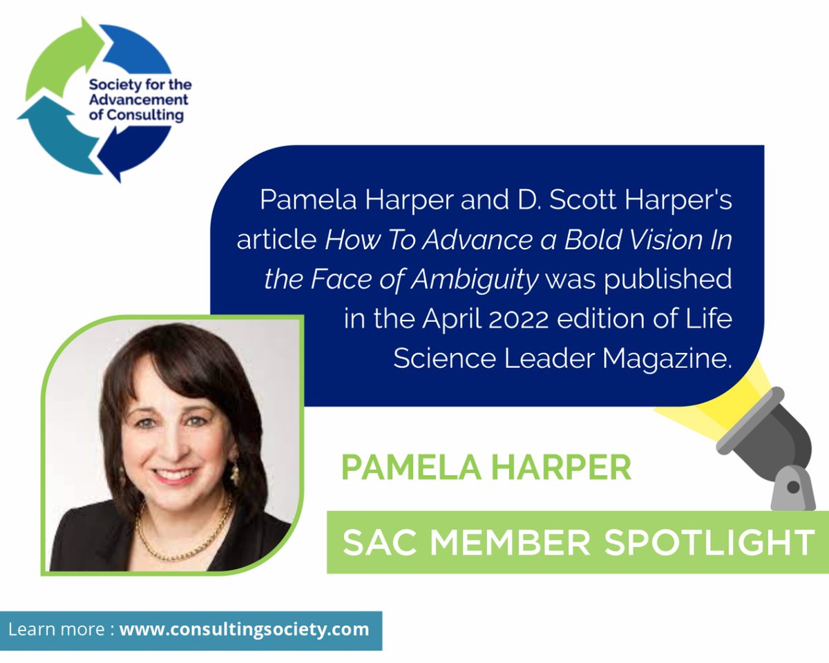 ConsultingAssn's tweet photo. Pam Harper and  D. Scott Harper are the founding partners of Business Advancement Inc., a strategic growth advisory firm based in Glen Rock, New Jersey. https://t.co/loaU8G6ZLX
#SAC #BusinessConsultants #ConsultingSociety #ConsultantTips https://t.co/tGsAjbDRis