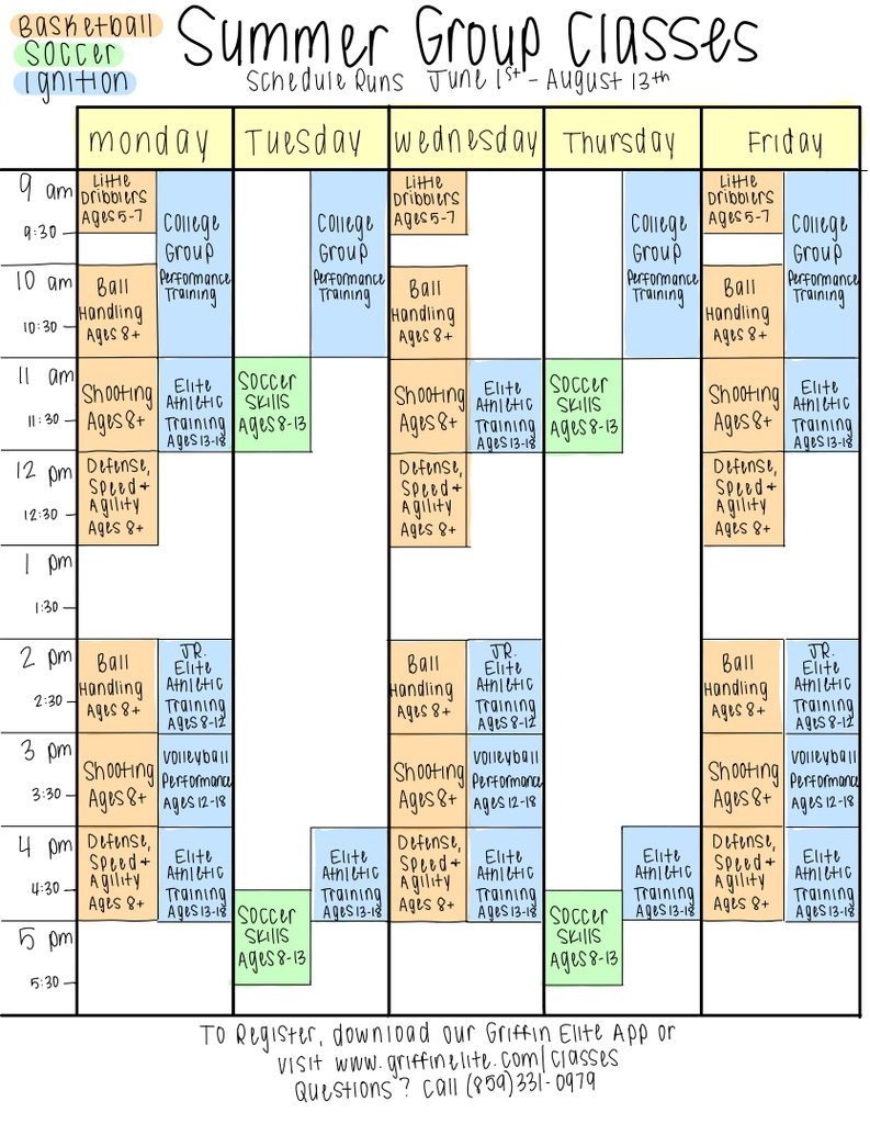 GriffinElite_'s tweet photo. Summer Group Classes are up and ready for you!
https://t.co/Z7SuofbGby https://t.co/HSNiHq3IwE