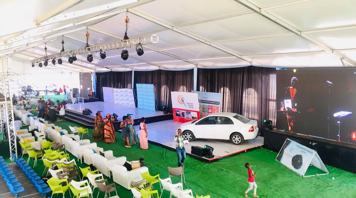 ColoursOSound's tweet photo. Lucara hosted the inter-mines safety competitions, and we were there to make sure the stage is fitting for all activities and the complex technical production runs smoothly.

#ColoursOfSound - Redefining Greatness Through Crisp Sound, Clean Visuals and a Perfect Experience https://t.co/IP0p72csOJ