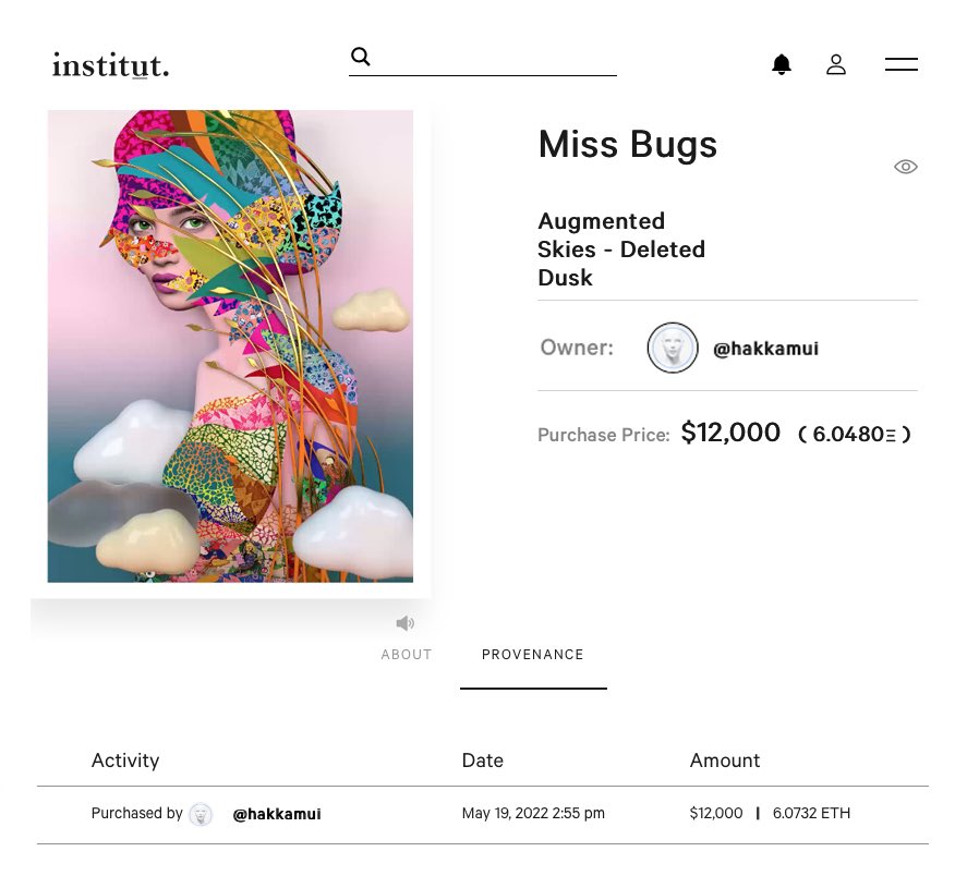 SOLD “DELETED DUSK” 1/1 NFT
$12,000usd  - 🍾🥳🎈🪩 Congrats and thank you <a href="/uBerlygirl/">[Redacted], Esq.</a> 🙏 and also hakkamui for being the middleman for this transaction… Join us on discord for upcoming NFT projects: discord.gg/XYHkjhrw Thank you @institutco <a href="/areyoujoek/">Joe Kennedy</a>