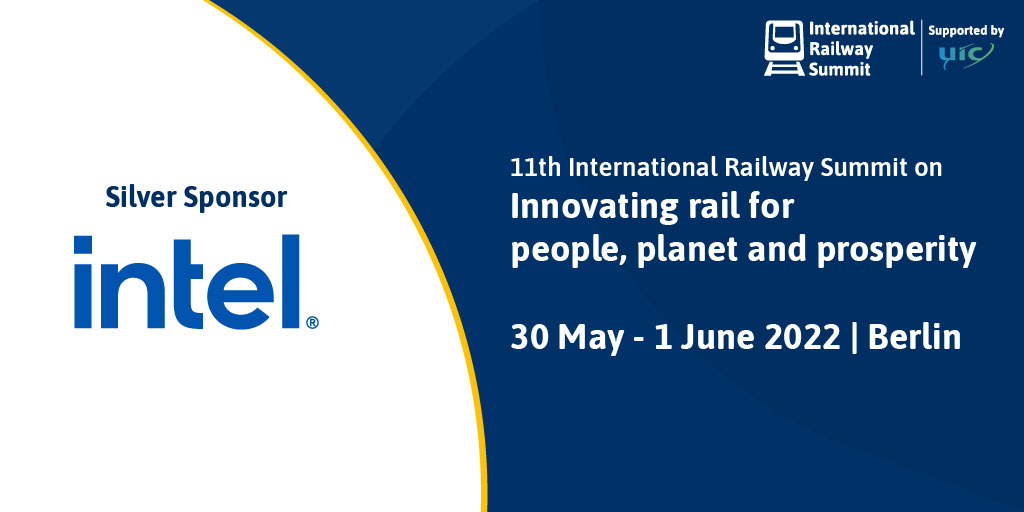 .@intel will be in Berlin from May 30th to 1st June as a Silver Sponsor of the 11th International Railway summit. VIP Buyers are entitled to free consultations. Purchase summit conference passes at https://t.co/CAKQlcxO98 #irs11 https://t.co/8ww9aXAMKv