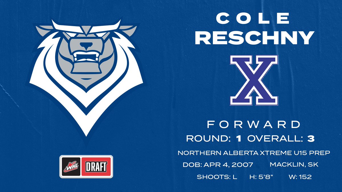 Got our guy 💪

With the 3rd overall pick in the 2022 WHL Prospects Draft, the Victoria Royals are proud to select Cole Reschny from Northern Alberta Xtreme U15 Prep. 

Welcome to Victoria, Cole! 

#ReturnOfTheRoar