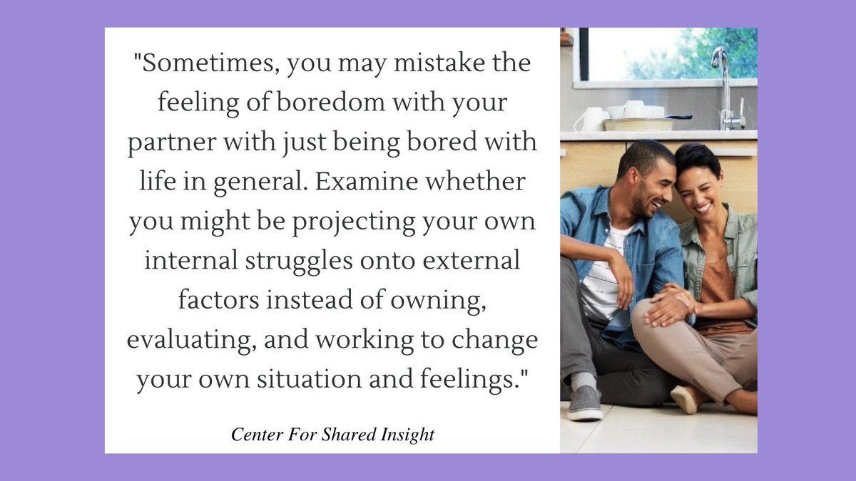 CenterForShared's tweet image. Feeling bored in your relationship might feel inevitable. After time, relationships tend to fall into predictable patterns, which can be beneficial if you crave stability, but can also lead to boredom. Understand how you can overcome relationship boredom:
ow.ly/QXAb50IWAqV
