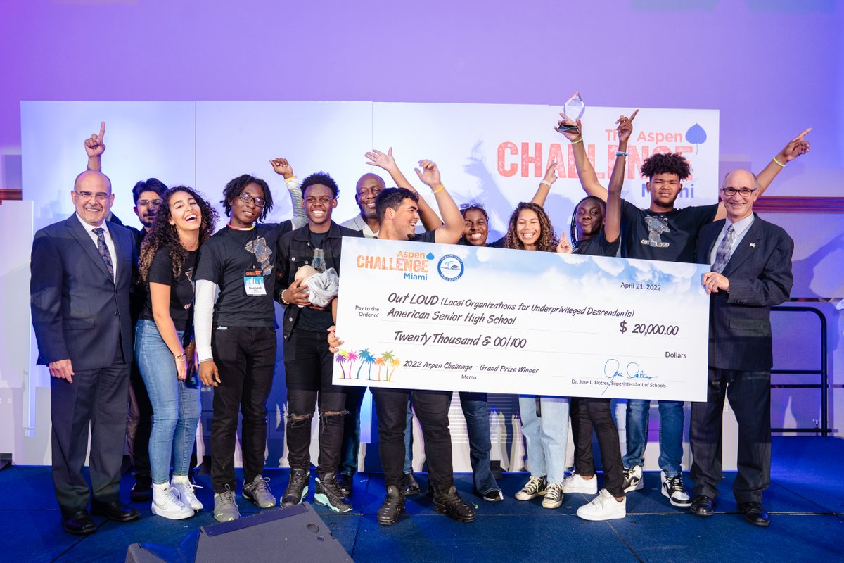 aspenideas's tweet photo. Meet the 2022 @Aspen_Challenge winners!
At #AspenIdeas, these inspiring young leaders will showcase their efforts to create positive change in their communities. Learn more: https://t.co/99rPG21Jh6 #AspenChallenge https://t.co/hZ1DZNj8r2