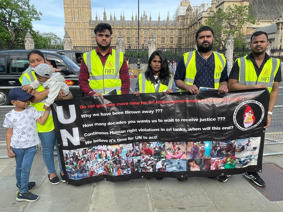 hunters_for's tweet photo. The 13th year of remembrance of the massacre by the Sri Lankan forces. Freedom Hunters For Tamils have organised an awareness vigil to enlighten the British public on 18.05.2022 in front of UK parliament  about the ongoing atrocities of the Sri Lankan government. https://t.co/6bCqCtXFdF