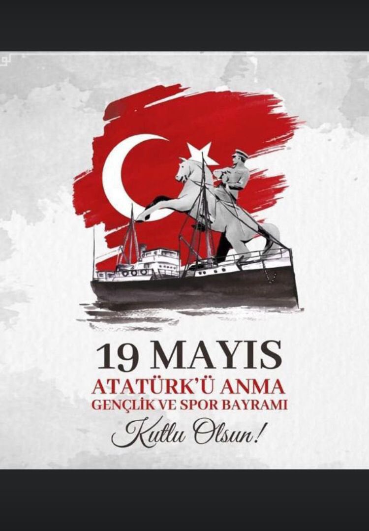 19 Mayıs Atatürk’ü Anma Gençlik ve Spor bayramımız kutlu olsun.