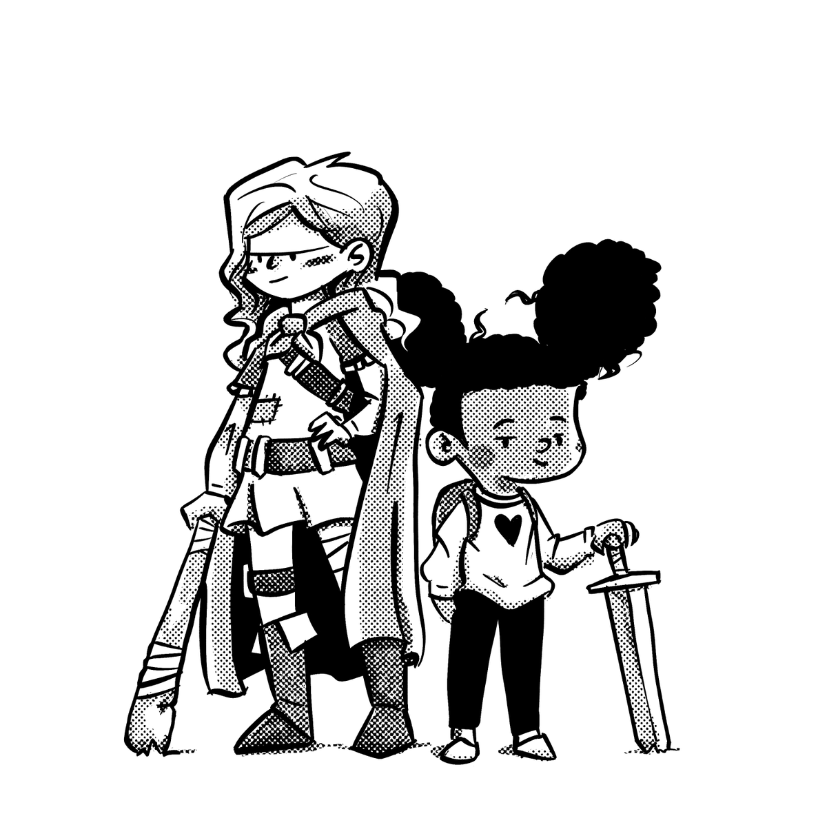 humankindArt's tweet photo. Jules and Maya ⚔️ https://t.co/3Z53p2Wb97