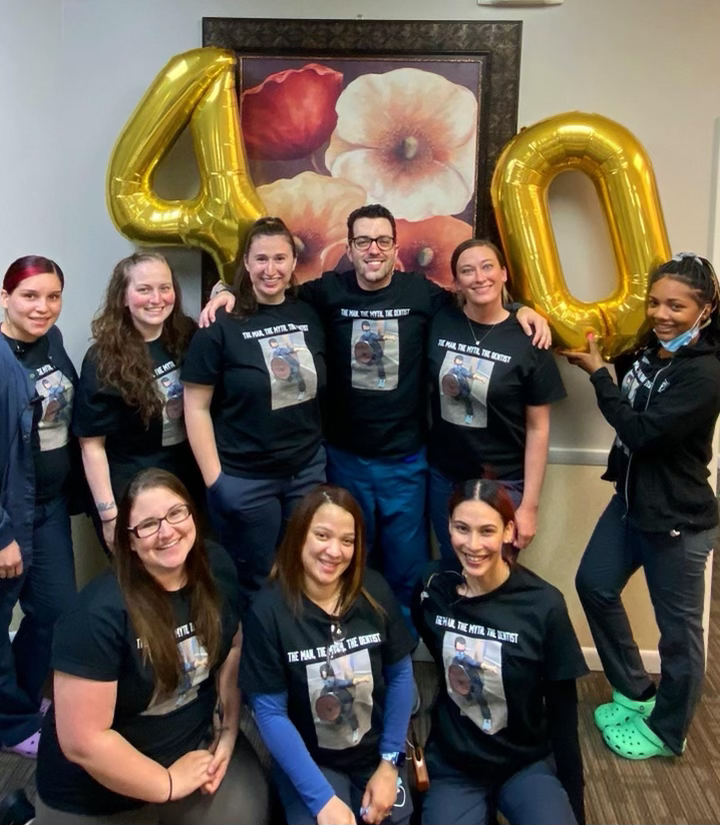 AmDentSolutions's tweet photo. The Man, The Myth, THE DENTIST! Happy Birthday to Dr. Neil! We had fun in our Wyomissing office celebrating this week 🎂🥳 https://t.co/9GC5u6IKbQ