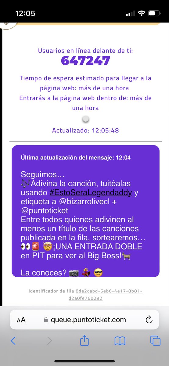 Juano88J's tweet photo. @puntoticket @bizarrolivecl “Pose”
#EstoSeraLegendaddy @puntoticket @bizarrolivecl https://t.co/Vx2oMmv0W3