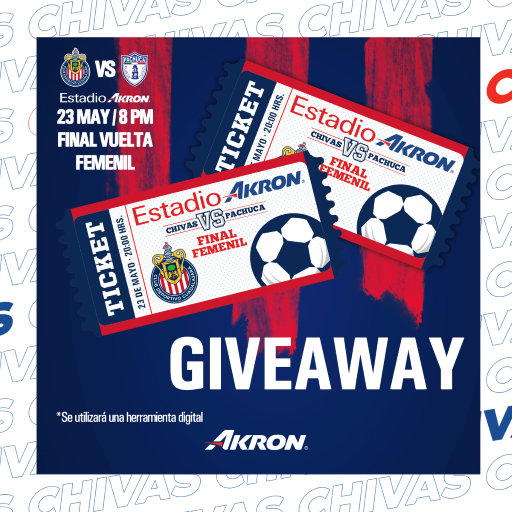 Grupo_AKRON's tweet image. ¡Por la segunda, Rojiblancas! Apóyalas en la gran final.

Dale ❤️ y RT para difundir / Síguenos: @AKRONcom y @ChivasFemenil / Contesta este 🧵 con el nombre de jugadora que anotará gol durante los juegos de esta final.  

Tienes hasta el domingo a las 3:00 p. m.