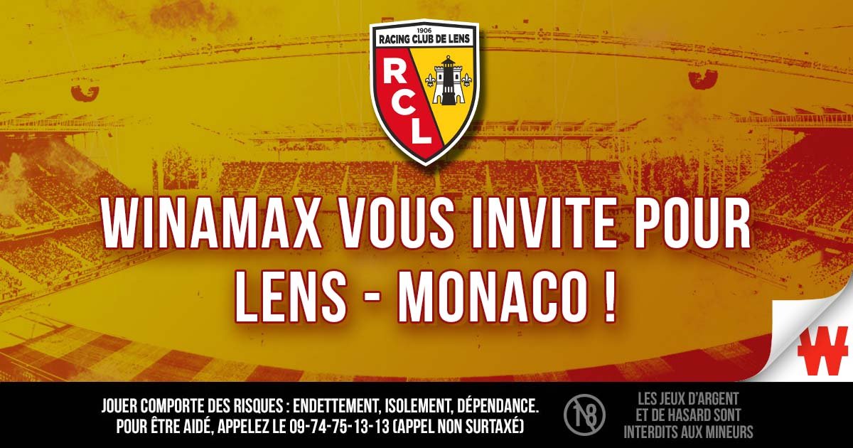 WinamaxSport's tweet image. 🎟 2x2 places sont à gagner pour @RCLens - Monaco, samedi 21/05 à 21h00 !

⚽ Pour participer : RT + Follow + votre pseudo.

⏰ Tirage au sort demain à 10h00 !