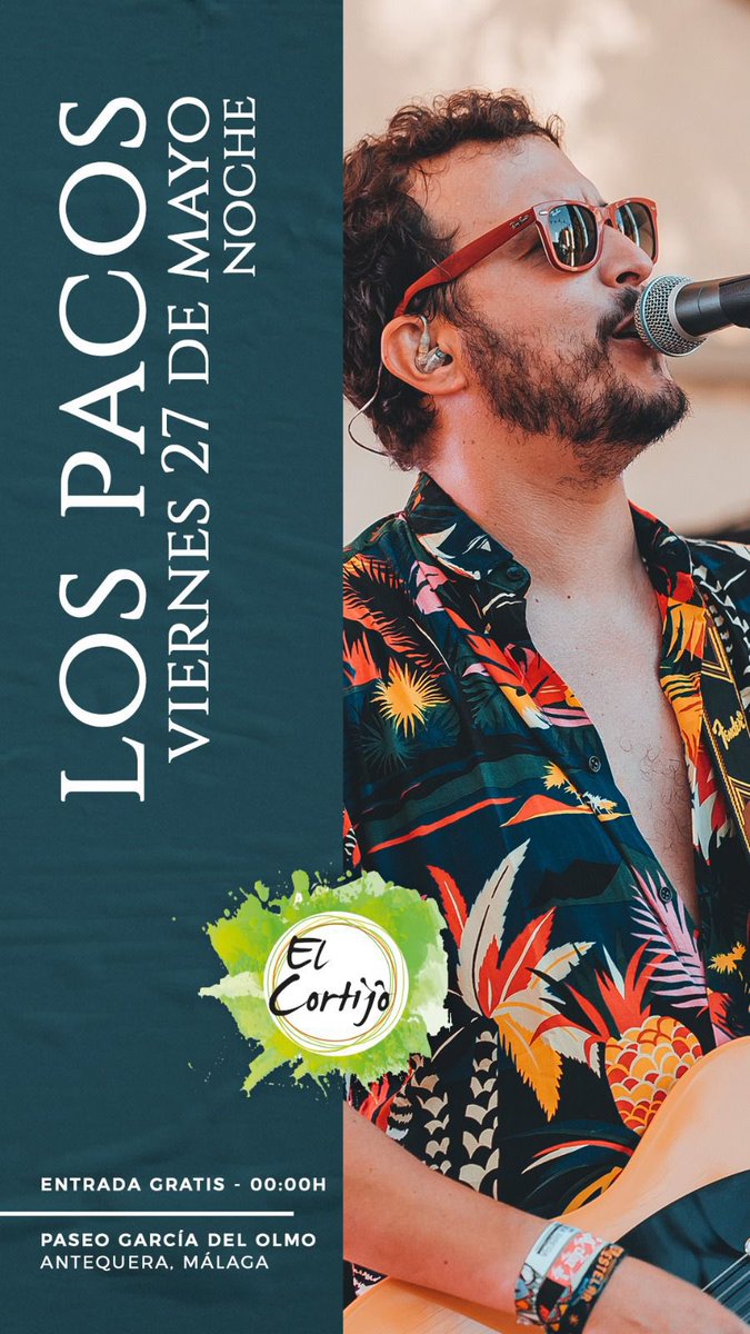 ¡Al final, sí! Al final hemos podido hacer un huequito para estar en nuestra Feria de Primavera de #Antequera. ¡No podíamos faltar! Lo haremos en casa, en <a href="/ElCortijoAtq/">El Cortijo Lounge</a>, con nuestra gente y nuestros amigos.

📆 Viernes 27 de mayo
🕛 Por la noche, a las 00.00h
🎟 ENTRADA GRATUITA