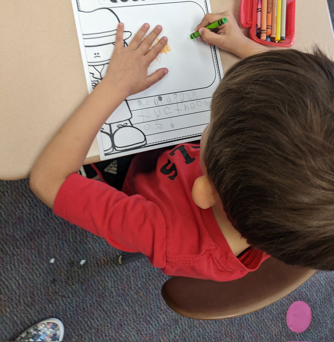 Alphabet Countdown has begun...
"D" for Detective Day - "The Case of the Missing 🍪"
We used our Kindergarten 🔎 skills to find the missing 🍪 (we used our decoding &amp; inquiry skills. We learned about fingerprinting and found the culprit
<a href="/WestIrondequoit/">West Irondequoit CSD</a> 
<a href="/southlawn/">Jason Evans</a>