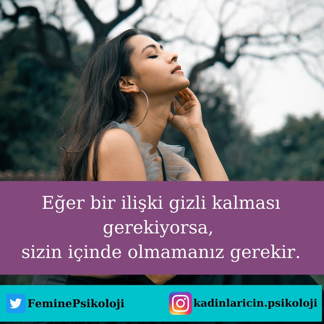 Bir ilişkinin gizli kalması gerekiyorsa, gelecek vadeden bir ilişki değildir. Aksine sorun yaratma olasılığı yüksektir

Karşı tarafın ilişkiye sahip çıkmadığı, sizi yedekte bekletmesi demektir

Dolayısıyla eğer gizli kalması gerekiyorsa o ilişkiyi sürdürmemeniz gerekir

#19MAYIS