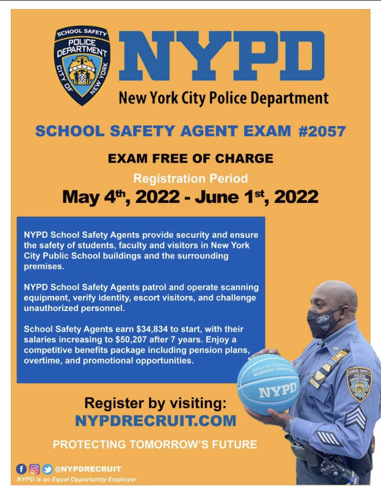 NYPD 122nd Precinct on Twitter "NYPD School Safety Agent Exam