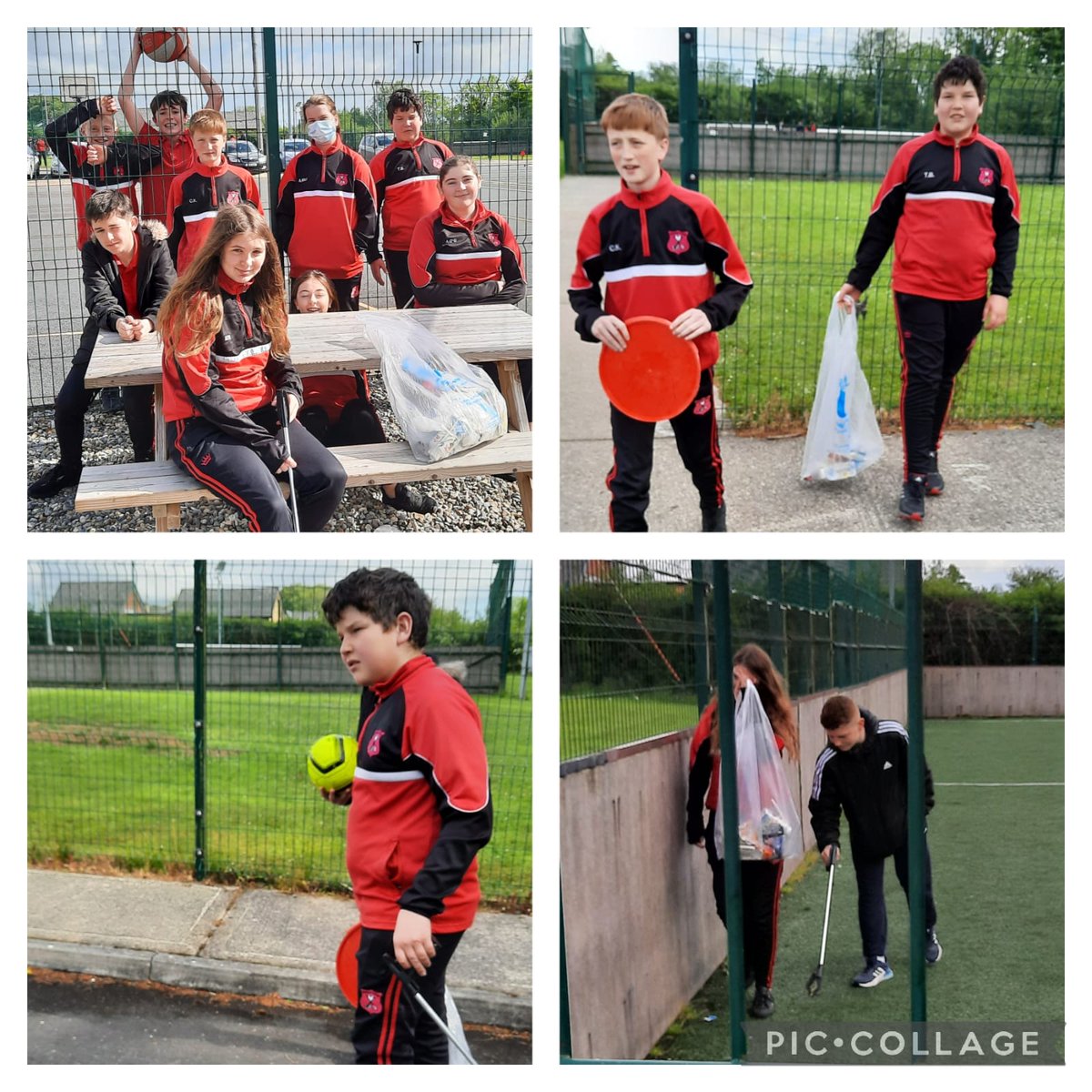 Thanks to our 1st year CSPE class doing a litter pick today. 👏 #etbcorevalues #etbrespect #etbcommuity