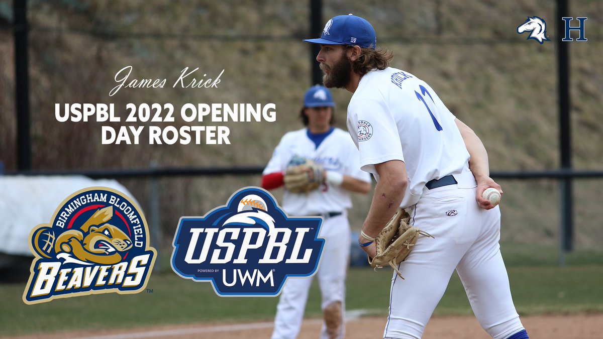 HCChargers's tweet photo. Congrats to recent @HillsdaleBSBL alum James Krick on becoming the sixth Charger to sign a contract to play in the @uspbl!  Krick's first game with the Birmingham Bloomfield Beavers is this Saturday at 7:15 p.m.! #ChargeOn 
Release: https://t.co/xuluaPbMTR https://t.co/dgZs1l9qif
