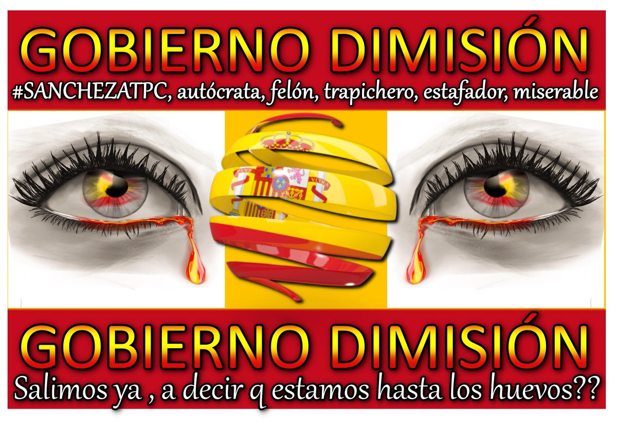 LunaAzul_New's tweet photo. @jbasalo1970 #SanchezPiolinTPM
#PiolinTPM 
#SanchezAUTOCRATA
#SanchezPsicopata
#SanchezEstafador
#SanchezMezquino
#SanchezTrapichero
#SanchezATPC
Hasta los 🥚d las ansias d poder dl Toño y q mis impuestos sirvan para mantener y subvencionar, a toda la "chusma/gentuza" d facinerosos dl Gob&amp;cía https://t.co/jl2n8oEvhL