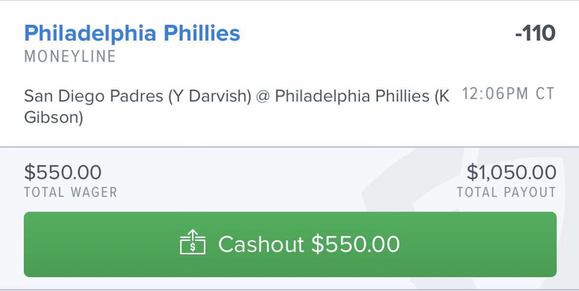 BlindsidePicks's tweet photo. 💎 Phillies ML

-110 odds
$550 ➡️ $1050

#gamblingtwitter #sportsbettingpicks https://t.co/qLuxPbsapS