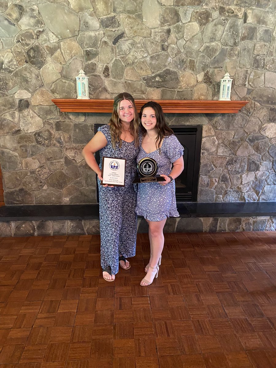 Congratulations to Devyn Demchak and Kylie Gilliard! Devyn earned EPC scholar athlete honors in softball and Kylie was selected as the EPC female sportsmanship award winner!