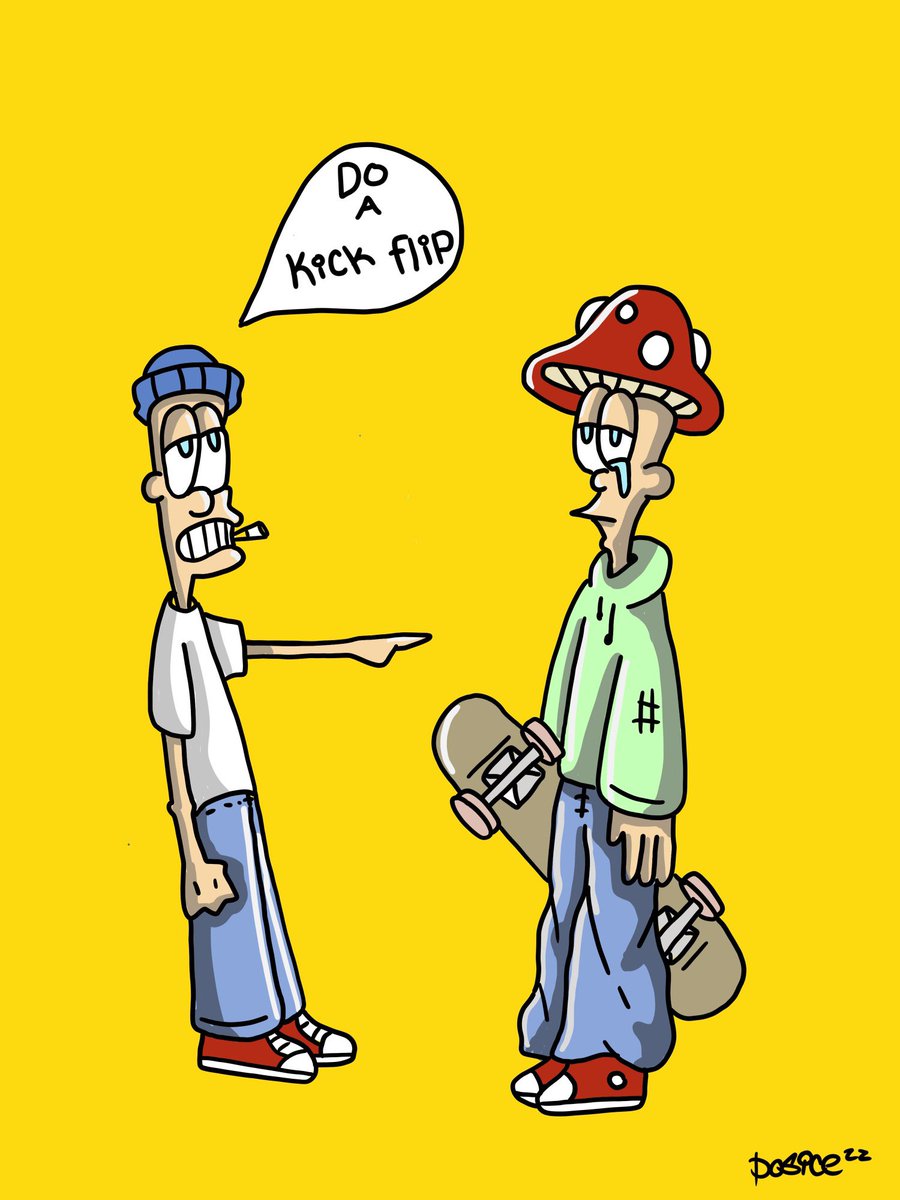 DosiceSociety's tweet photo. Normalize not being able to kickflip 🛹🥲

#NFTCommmunity #NFTProjects #NFTCollection #Cryptotwitter #skatetwitter #skateboarding #NFTProject https://t.co/fIEbxYdPRi